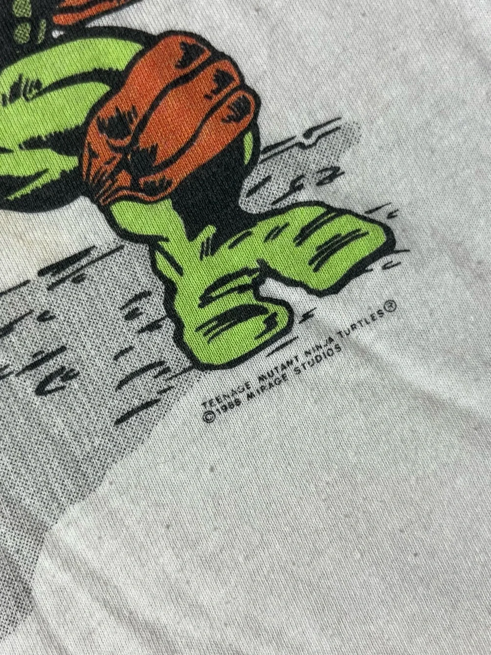 VINTAGE 1988 CHED TMNT BLACK & WHITE PAJAMA SET BOYS YOUTH M